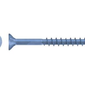Q200 plus Spanplattenschraube, Flachsenkkopf, 5,0 x 100 mm, Teilgewinde (L1), TX 25, Edelstahl A2, g