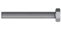 Sechskantkopf, M 6 x 16 mm, Vollgewinde, SW 10, Edelstahl A2, gebeizt, passiviert, 100 Stk.