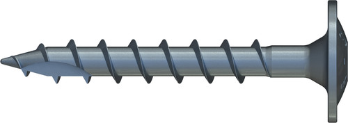 Holzbauschraube, Tellerkopf, 8,0 x 60 mm,a-1 Stk.Vollgewinde, TX 40, Stahl, verzinkt, blau passivier