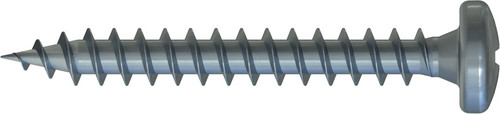 Spanplattenschraube, Pan Head, 6,0 x 40 mm,a.1 Stk. Vollgewinde, PZD 3, Stahl, verzinkt, blau passiv
