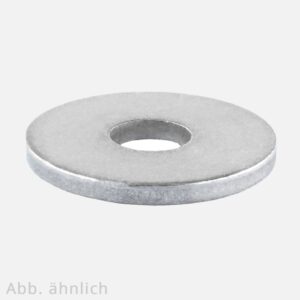 M 6 Ø 6,6x22x2 100 Stk.Unterlegscheiben DIN 440 Form R blank verzinkt
